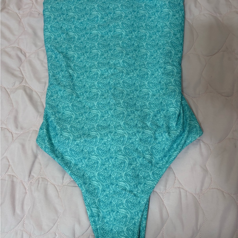 Turquoise Women's Swim Bodysuit
